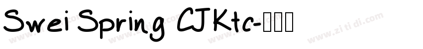 Swei Spring CJKtc字体转换